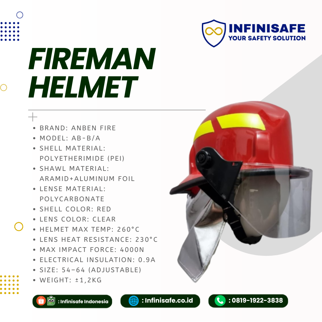 ANBEN FIRE AB-B/A Firefighter Helmet