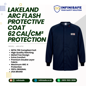 LAKELAND ARC FLASH PROTECTIVE COAT 62 cal/cm² PROTECTION