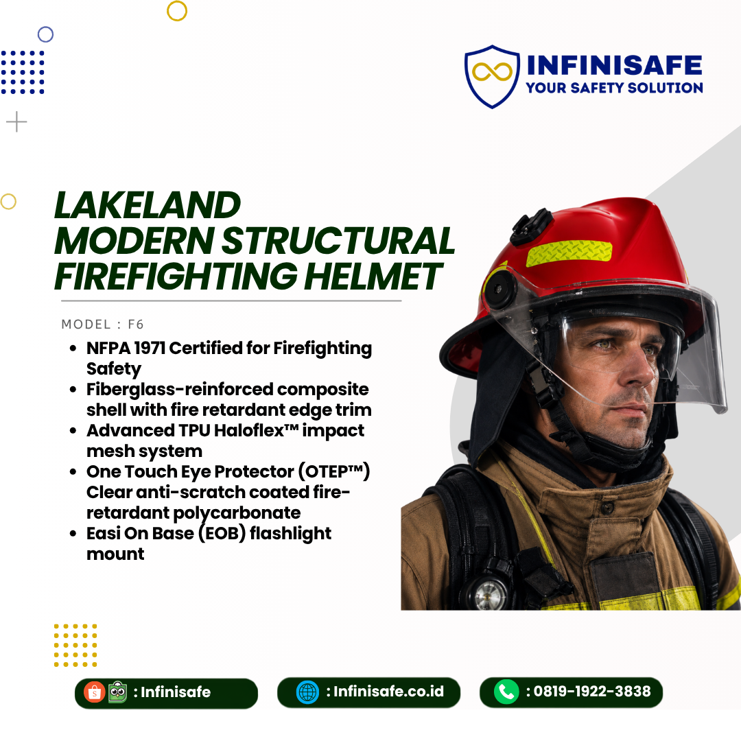 LAKELAND Modern Structural Firefighting Helmet