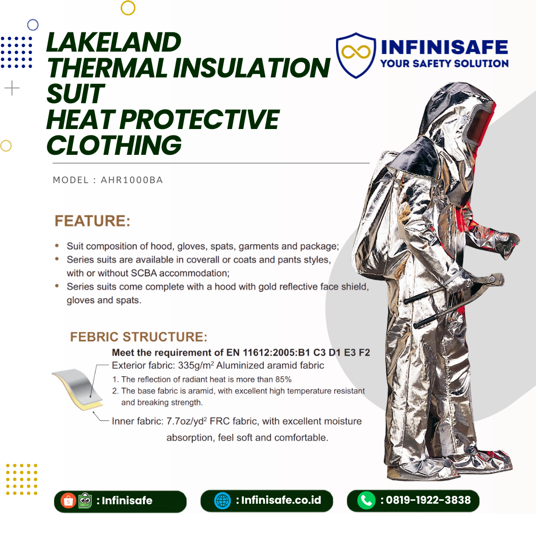 LAKELAND Thermal Insulation Suit HEAT PROTECTIVE CLOTHING - Image 2