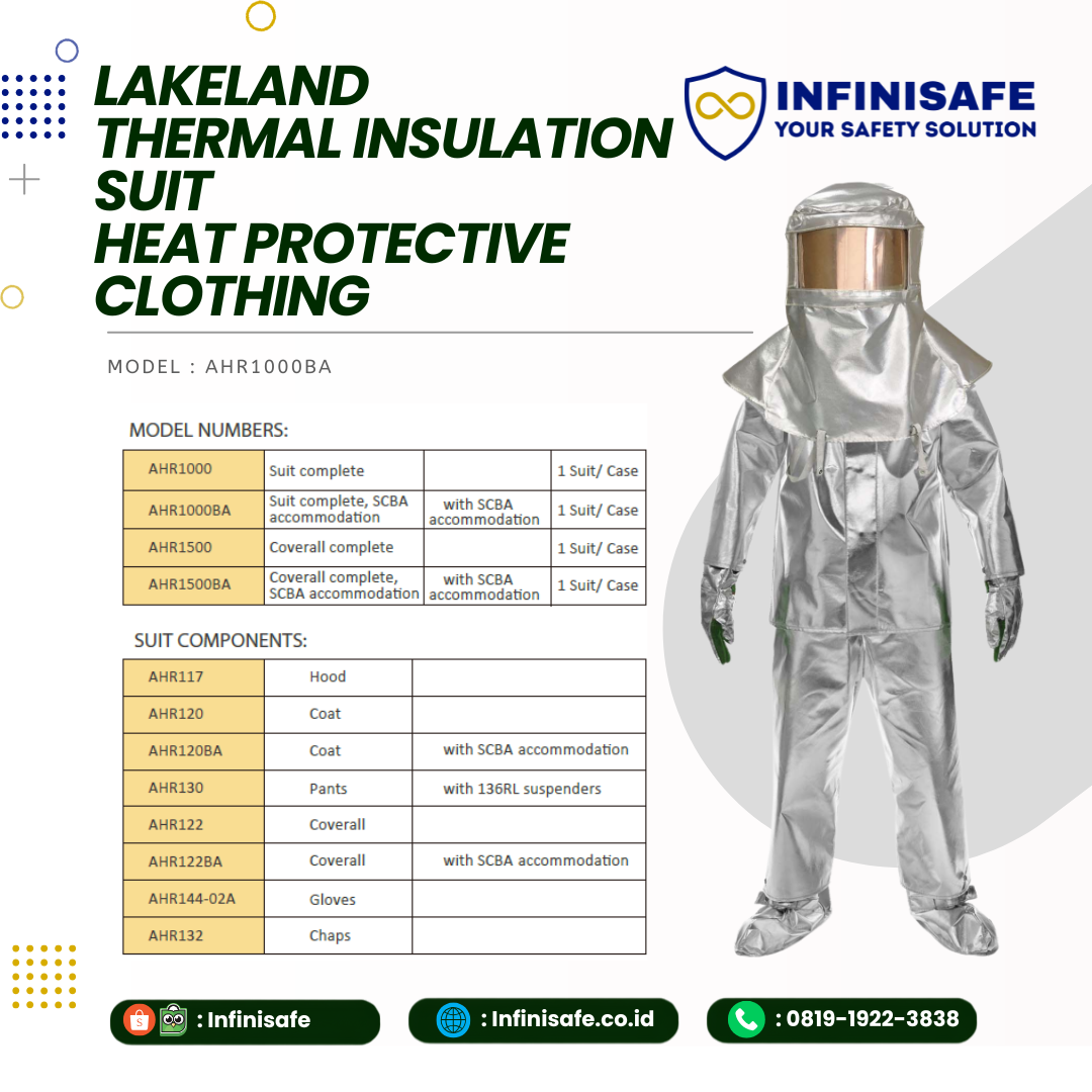 LAKELAND Thermal Insulation Suit HEAT PROTECTIVE CLOTHING